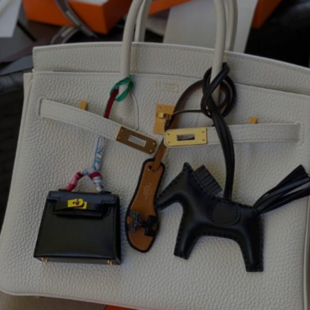 MINI TOTE BAG KEYCHAIN HANDBAG CHARM